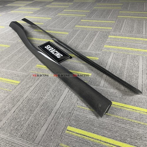 2PCS CARBON FIBER SIDESKIRTS SIDE SKIRT SIDE LIP FITS FERRARI F8 TRIBUTO SPIDER - Picture 16 of 19