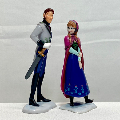 Frozen Princess Snow Anna & Prince Hans 4'' Disney PVC Toy Figurine Cake Toppers
