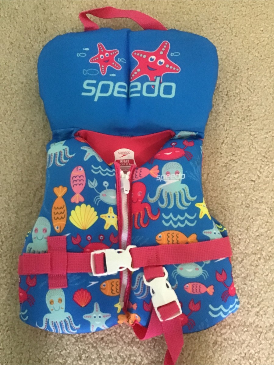 Speedo Life Jacket Vest, Infant (Under 30 Pink, New with Defects  NWOT