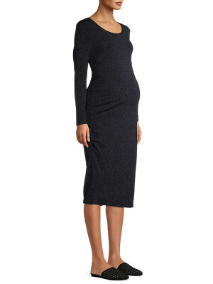 Maternity Time and Tru Bodycon Daytime Dress Black Size Small 4-6 (LOC TUB  75) | eBay
