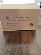 High Quality Direct Thermal Labels 4" × 2" 1" core Zebra compatible 