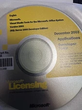 Microsoft Visual Studio Tools Version 2003