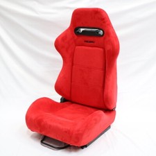 1pcs Recaro Car Seat Red Suede