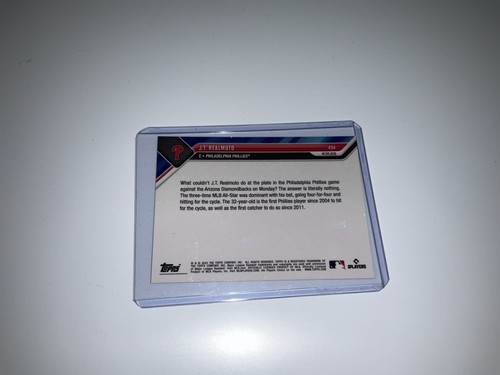 COPA DE RECUERDO PHILLIES~2023 J.T. TARJETA SGA Realmuto INSIDE THE PARKER & TOPPS NOW - Imagen 6 de 6