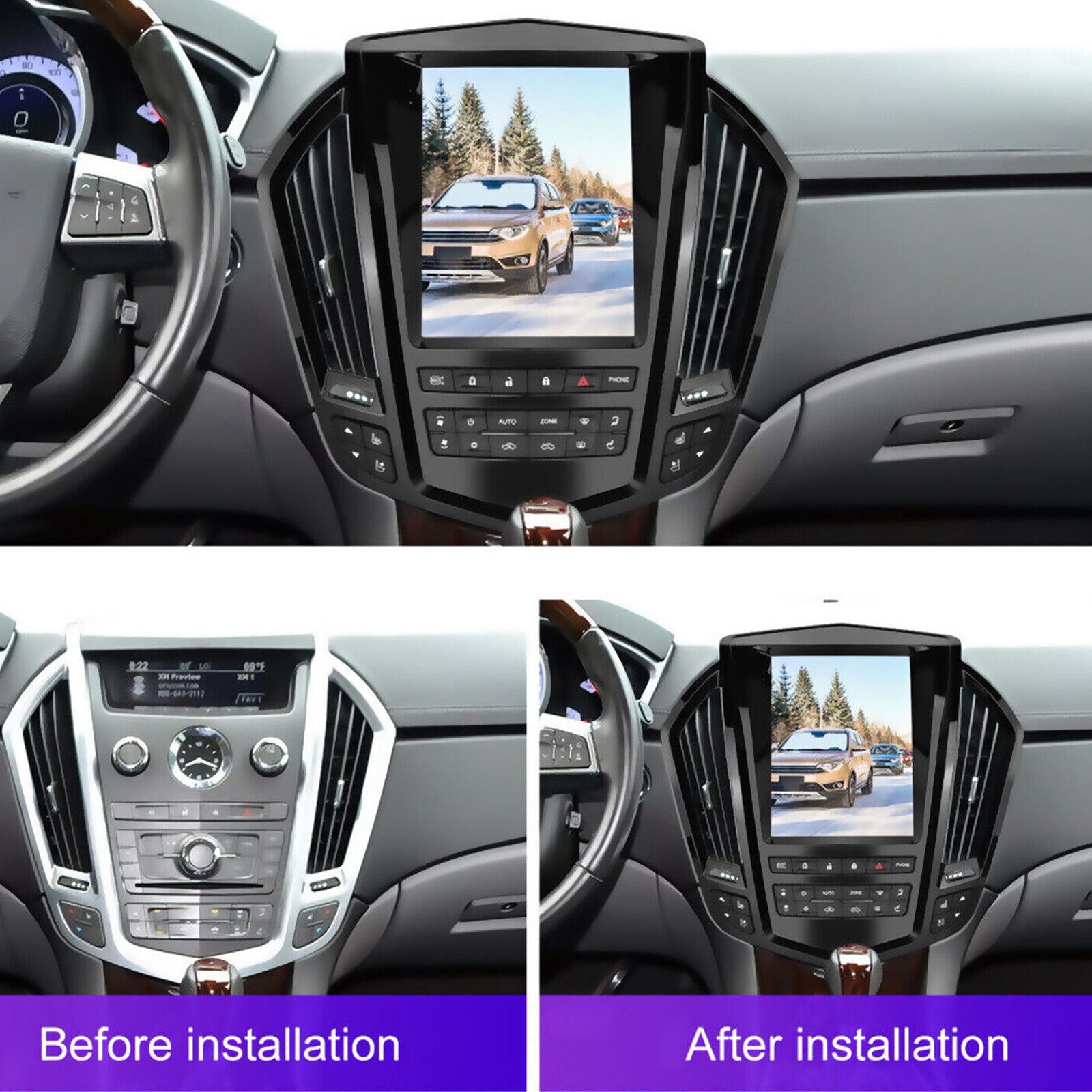 For 20092012 Cadillac SRX Apple Carplay Car Radio Android GPS Navi