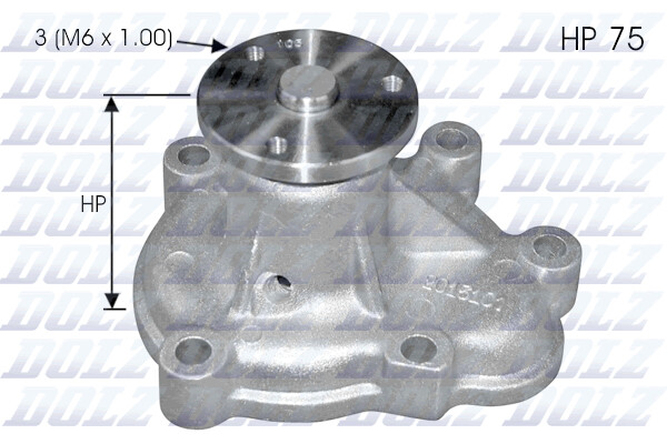 Dolz O142 ZusäTzliche Wasserpumpe FüR Chevrolet, Opel, Vauxhall-image
