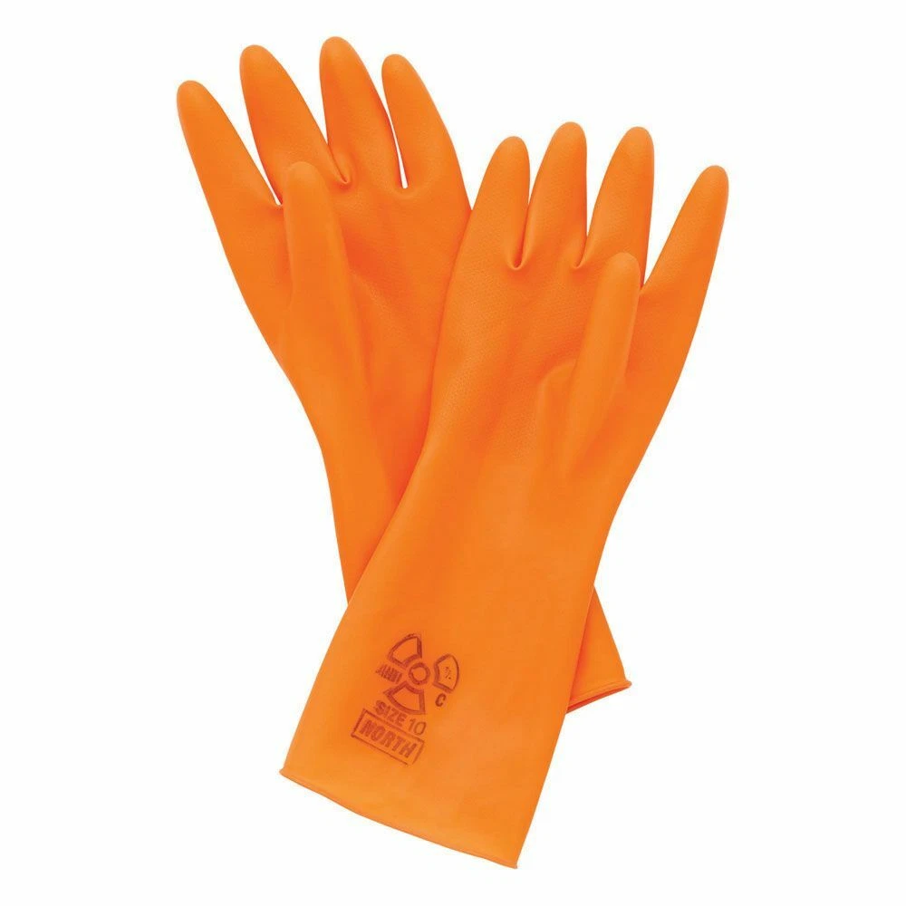 North Safety Industrial Work Gloves Natural Latex Anti-C ATCP 1812/O (12 Pairs)