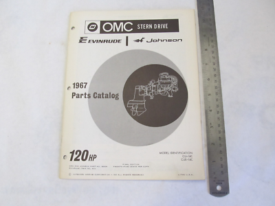 1967 OMC Stern Drive Parts Catalog 120 HP CU-16C CUE-16C | eBay
