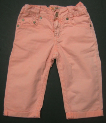 Blue Effect*Caprihose*Mädchen Gr. 128*Jeans*Hose*Stretch*Lachs*