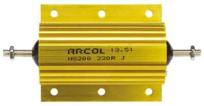 ARCOL 330 OHM DRAHTGEWICKELTES GEHÄUSEHALTERUNG WIDERSTAND HS200 220R J RS 188-346