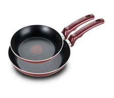 T-Fal Essentials 2-pc. Frypan Set,Red - Freeshipping