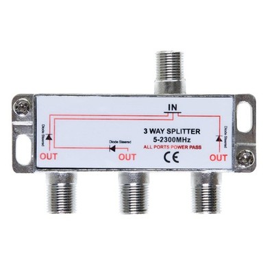 3 Way Bi-Directional 5-2300 Mhz Indoor and Outdoor Waterproof Coaxial Antenna Sp