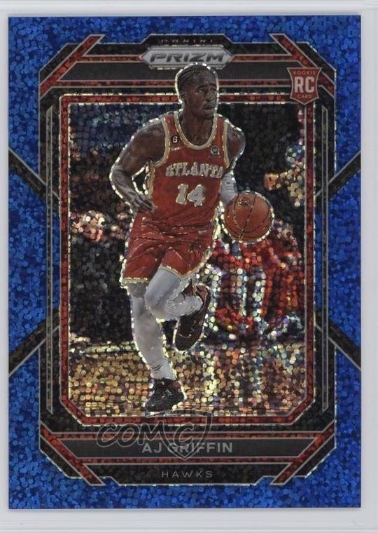 2022-23 Panini Prizm Blue Sparkle Prizm /144 AJ Griffin #248 6f5