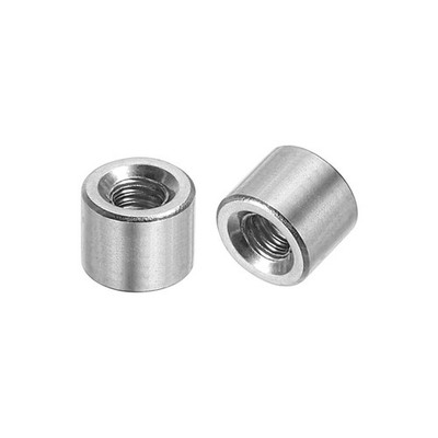 10Pcs Round Connector Nuts, M3x5x6mm Coupling Nut Sleeve Rod Bar Stud Nut