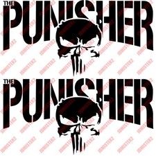 The Punisher Decal Punisher Skull Vinyl Sticker Laptop Car Truck Decal - Any Siz