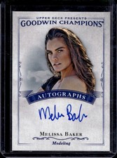 2016 Upper Deck Goodwin Champions Melissa Baker Auto #A-MB