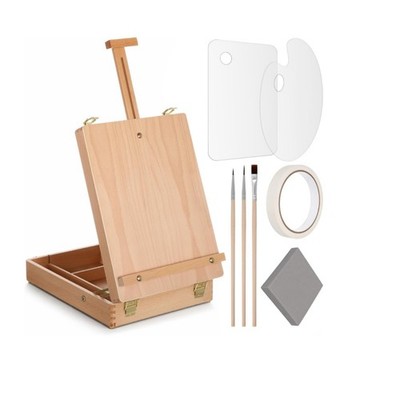 Schreibtisch Skizzenkasten Staffelei verstellbar Holz Skizzenkasten massiv für Klassenzimmer,