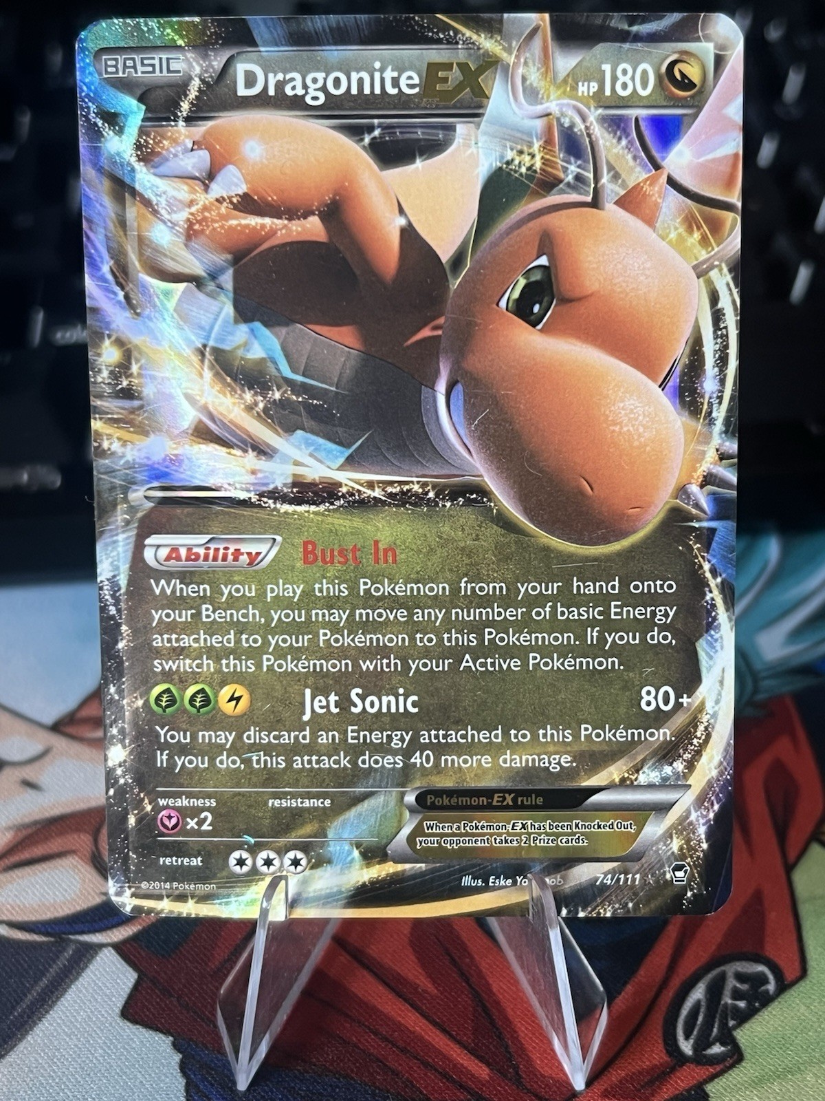 Dragonite EX 74/111 XY Furious Fists Pokemon Card LP