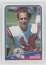 1988 Topps Steve Grogan #176 0ya1