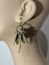 Multicolor Metal Round Light Blue Crystal Dan...