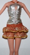 Mattel My Scene Barbie Doll Swappin' Styles Chelsea Silver, Copper, Gold Dress