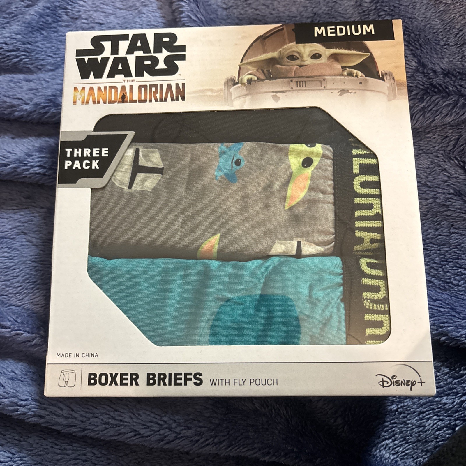 Star Wars Mandalorian 3 Pack Mens Boxer Briefs Briefly State