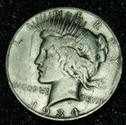 1934-S Peace Dollar - 90% silver - Hard to find year/mint