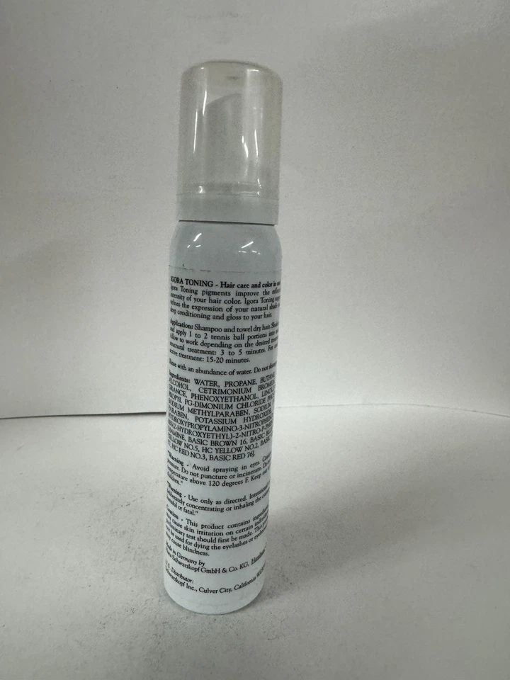 2 x Schwarzkopf igora Color Mejora Acondicionador Tonificación 7-67 Med Rubio Castaño Rojizo Foto 2 de 2