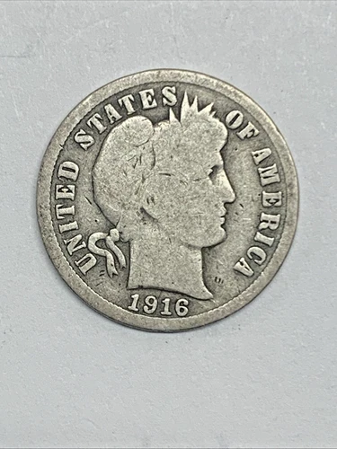 1916-P Barber Dime --