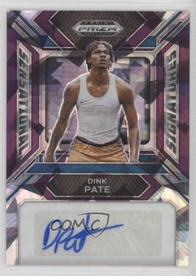 2024-25 Panini Prizm Draft Picks Purple Ice 75/99 Dink Pate #SS-DKP Auto 0l8y