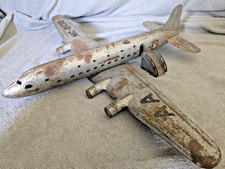 Vintage Marx 50's American Airlines Airplane Pressed Steel Tin NC-2100