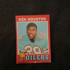 1971 Topps #113 KEN HOUSTON Houston Oilers Football Card Rookie RC HOF. rookie card picture
