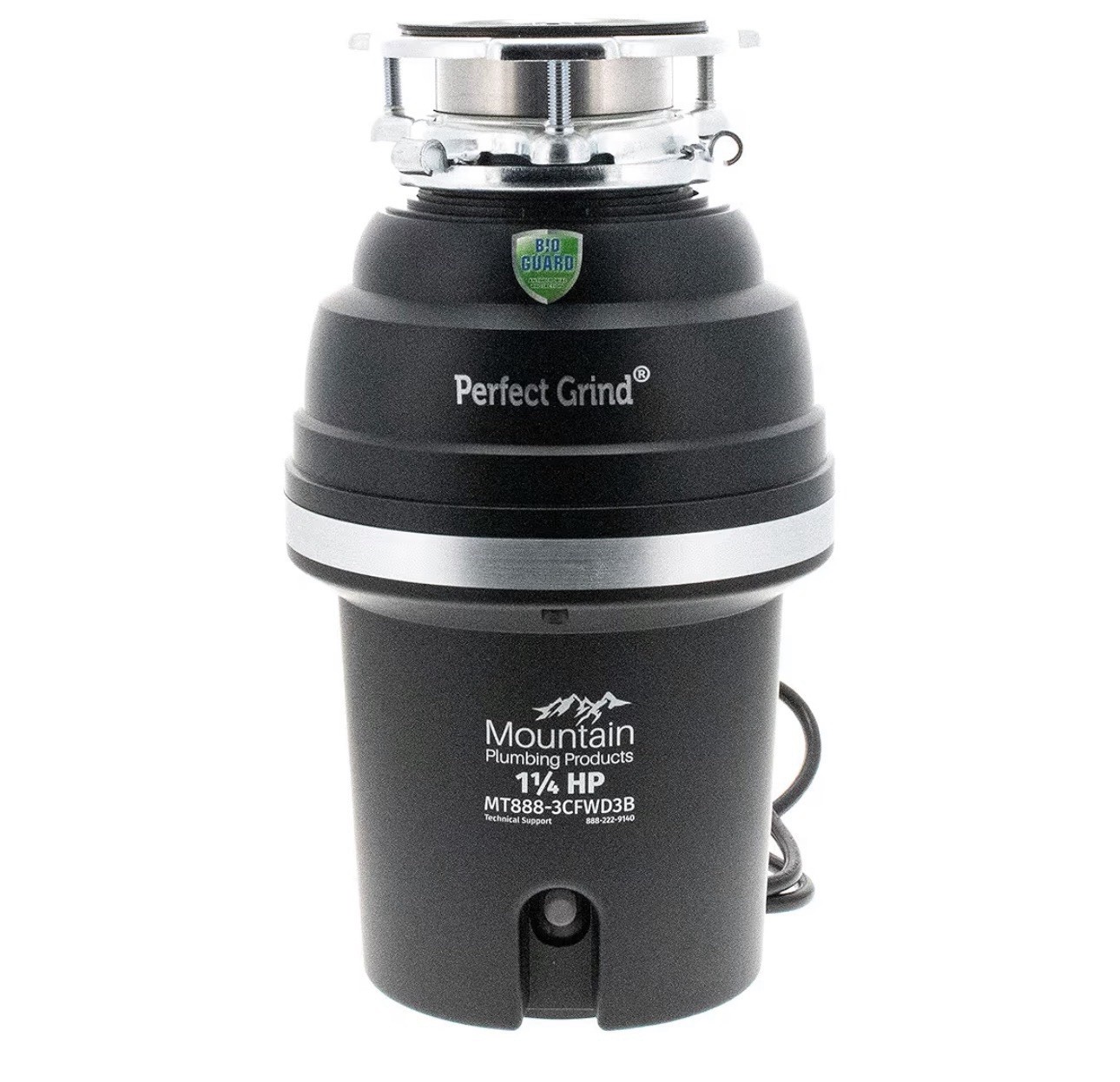 MT888-3CFWD3B MT888-3CFWD3B-3-Bolt Mount 1 1/4 HP Disposer, Grey