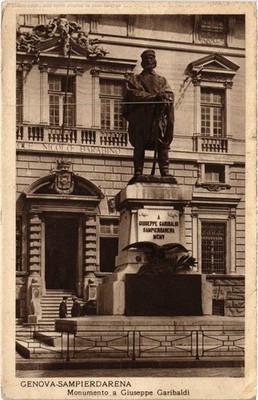 CPA AK Genua Denkmal für Giuseppe Garibaldi ITALIEN (1499938)