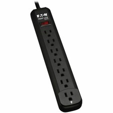 Tripp Lite Power It 7-Outlet Power Strip w/ 12ft Cord, Black