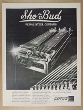 1978 Sho-Bud Super Pro Pedal Steel Guitar vintage print Ad
