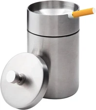 Auto Ashtrays with Lid Car Ashtray Smell Proof Portable Smokeless Detachable Win