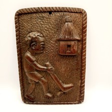 Folk Art wood carving Wall Hanging Decorative Collectible