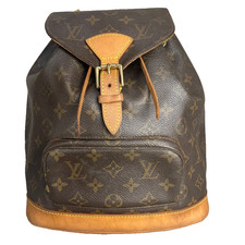 Louis Vuitton M51136 Montsouris borsa a tracolla con coulisse zaino monogramma marrone
