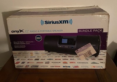 SiriusXM OnyX EZ Radio & Portable Speaker Bundle Factory Sealed In Box NeverUsed