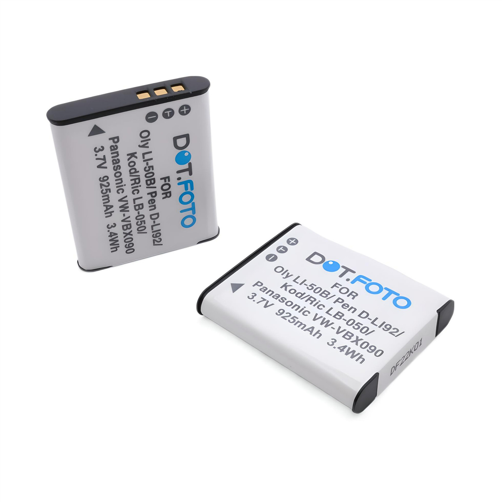 2 x Battery for Olympus LI-50B | TG-810 TG-820 TG-830 TG-835 TG-850/860 XZ-1/10