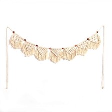 Eiyye Boho Tassel Garland Wall Hanging Handmade Cotton Bohemian Banner Home D...