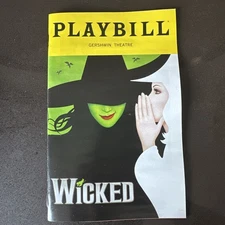 WICKED September 2025 Playbill LENCIA KEBEDE/ALLIE TRIMM