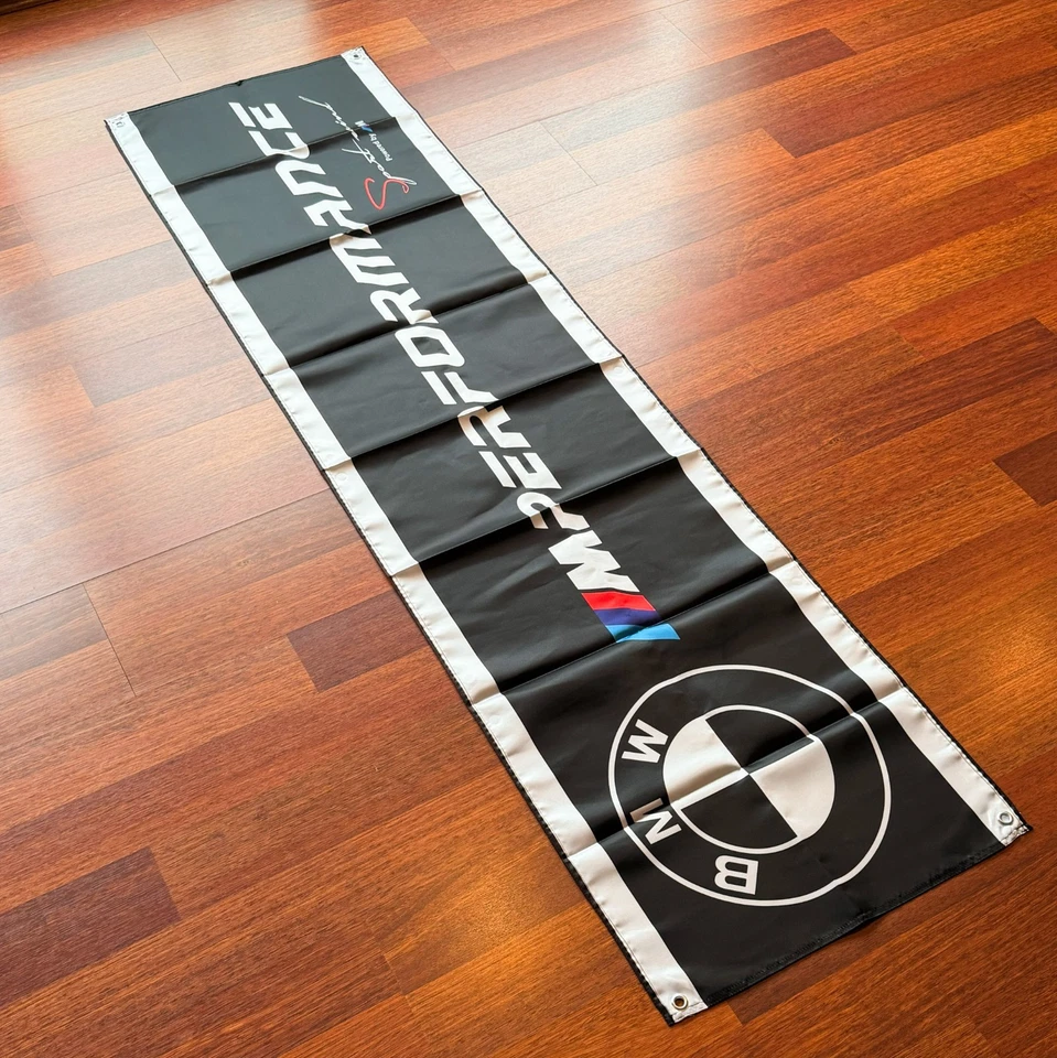 Bandeira BMW M Performance Motorsport - 180 × 45 cm (70,8” × 17,7”) - Imagem 2 de 4
