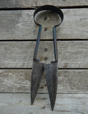 Antike Vintage Stahlguss Schafschere Schermaschine Bauernhof Werkzeug primitiv (R23)