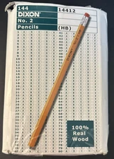 Pencils 144ct Teachers Back to School 100% Wood Pencil HB #2 Yellow Barrel