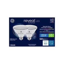 GE Reveal LED HD Light 75-Watt PAR30 Short Neck Indoor Flood Light 2 Bulbs
