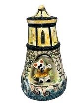 Derek Fowler Stil Studiokeramik Leuchte Haus Keramik skurrile Lampe Vintage