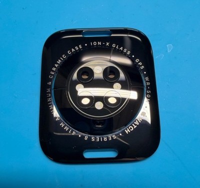 Original Apple Watch 8 41mm GPS Rückseite Backcover Glas Grade A pulled #091