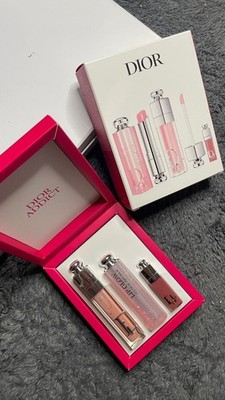 DIOR ADDICT Essentials Lip Glow & Lip Maximiser 001 Pink Geschenkset NEU